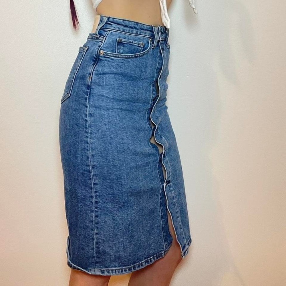 Everlane brand Denim Midi Skirt